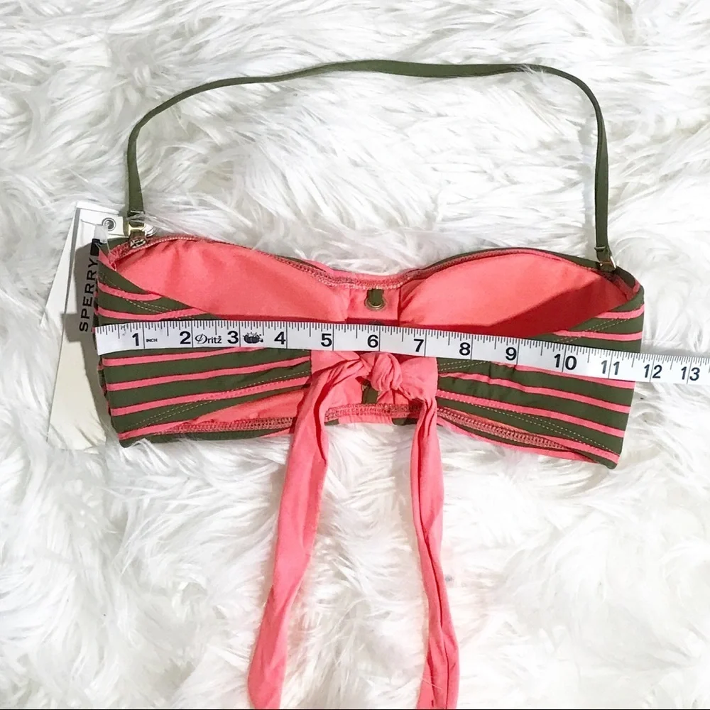 Sperry Topsider Striped Bikini Bandeau Swim top